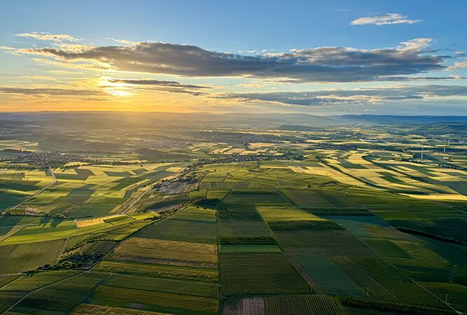 Region Rheinhessen aus der Luft