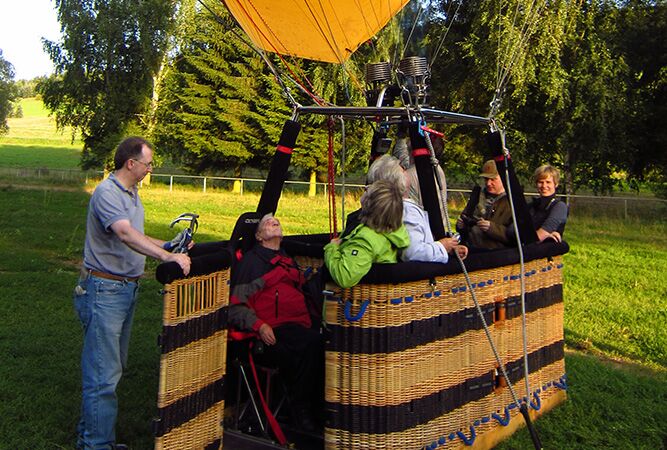 Barrierefreier Einstieg Ballon